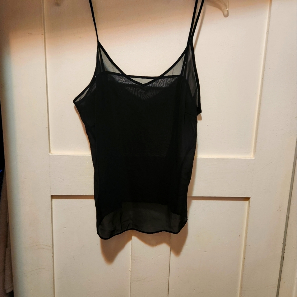 Black sheer top - small